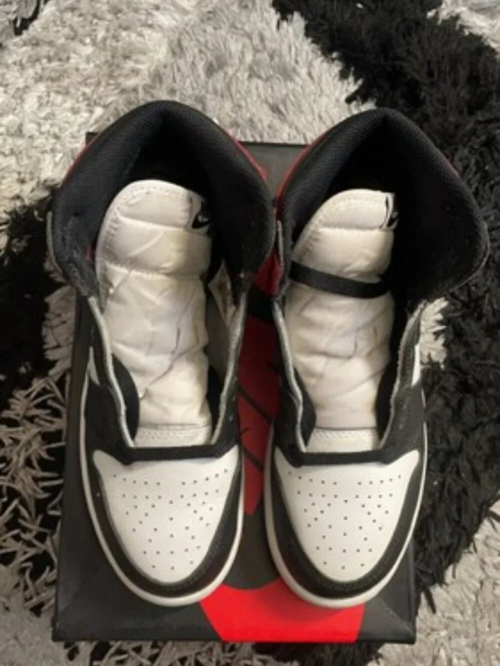 Air Jordan 1 Retro High 2016 OG Black White Red 6.5